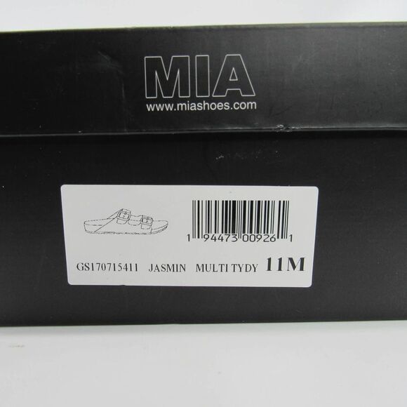 Mia Jasmin Print Women's Sandals Multi Color Sz 11 - Picture 8 of 8